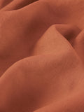 Burnt Orange Linen Blend Flat Sheet