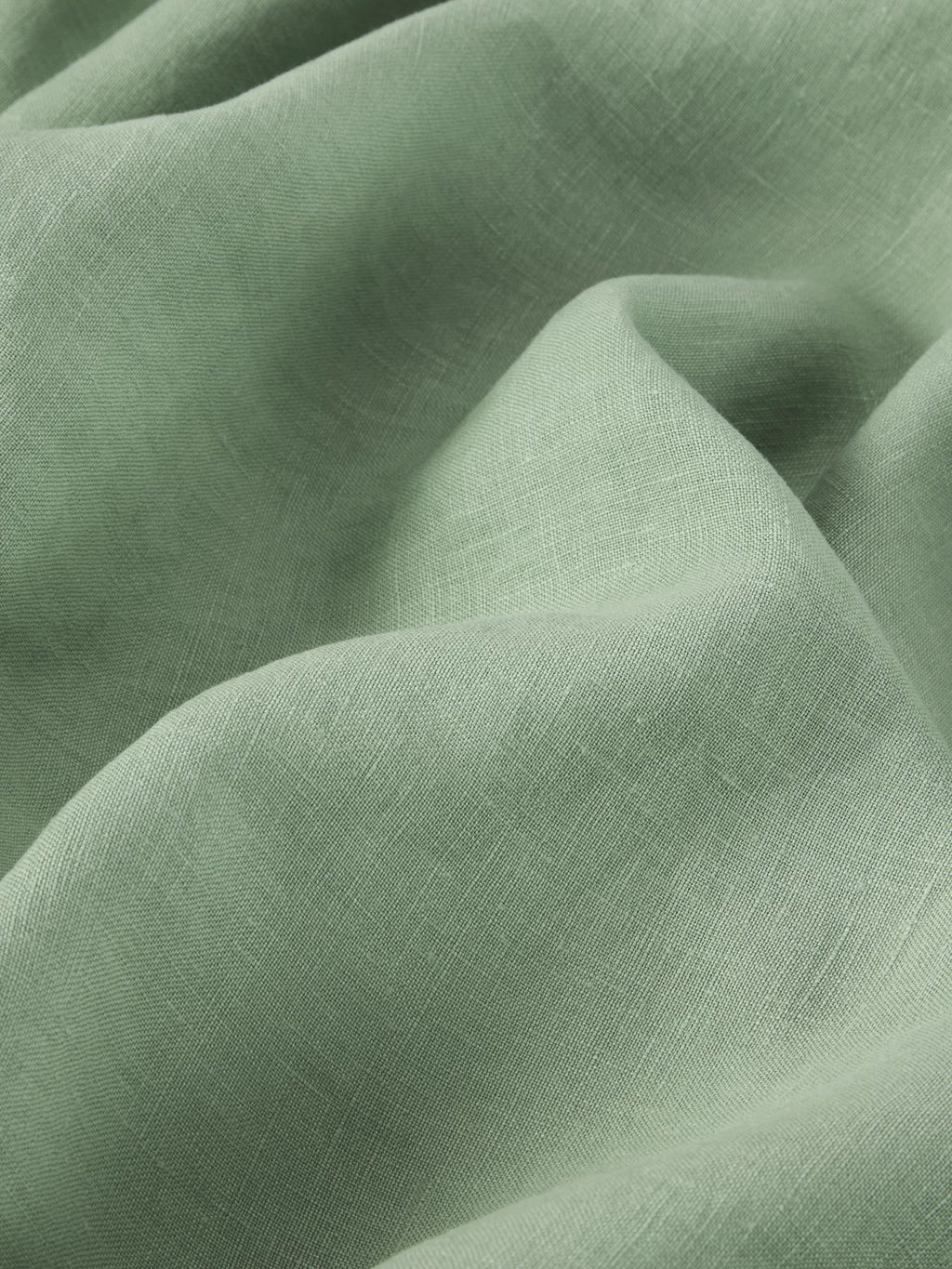 Sage Green Linen Blend Flat Sheet
