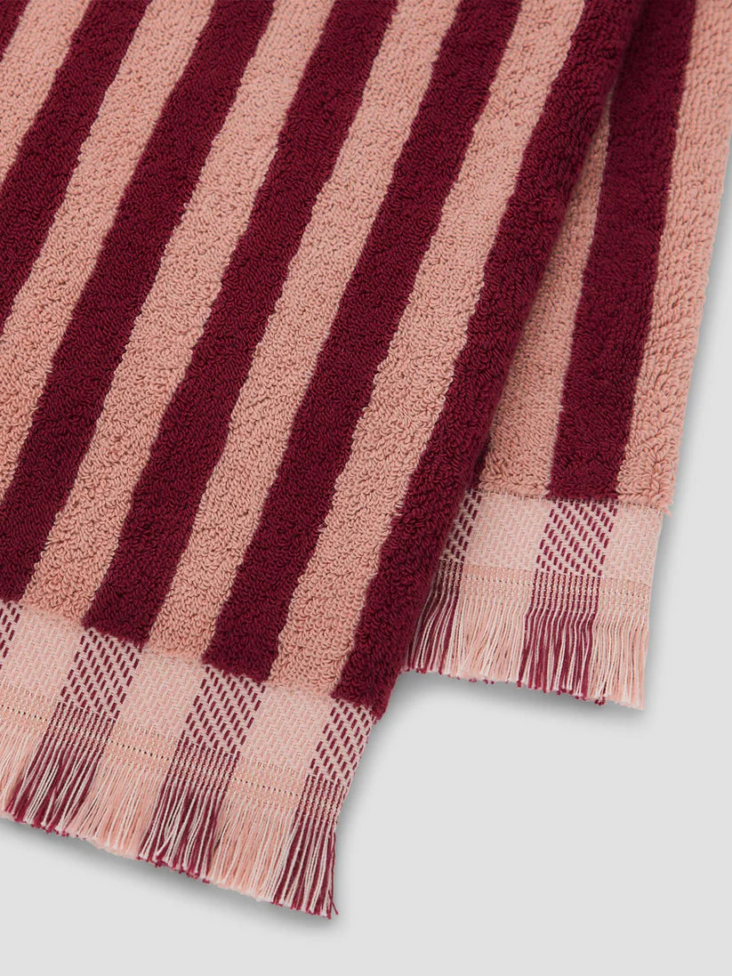 Rhubarb & Rose Pembroke Stripe Cotton Towels