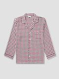 Men's Berry Gingham Pajama Shirt