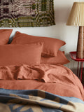 Burnt Orange Linen Blend Pillowcase (Pair)